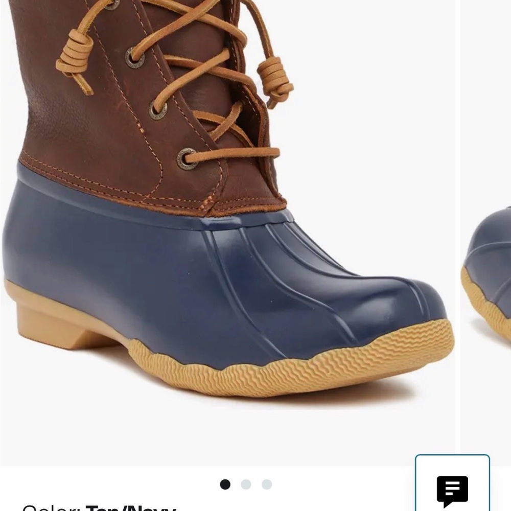 Sperry Brown and Blue Winter Boots
